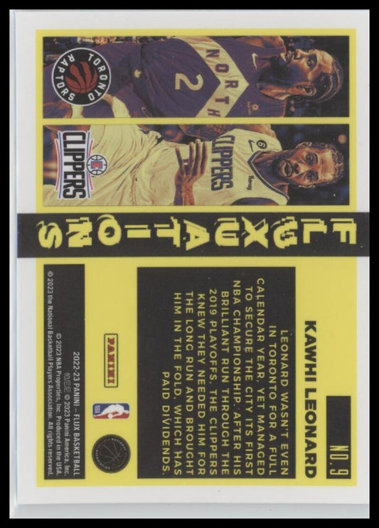 2022-23 Panini Flux #9 Kawhi Leonard Fluxuations