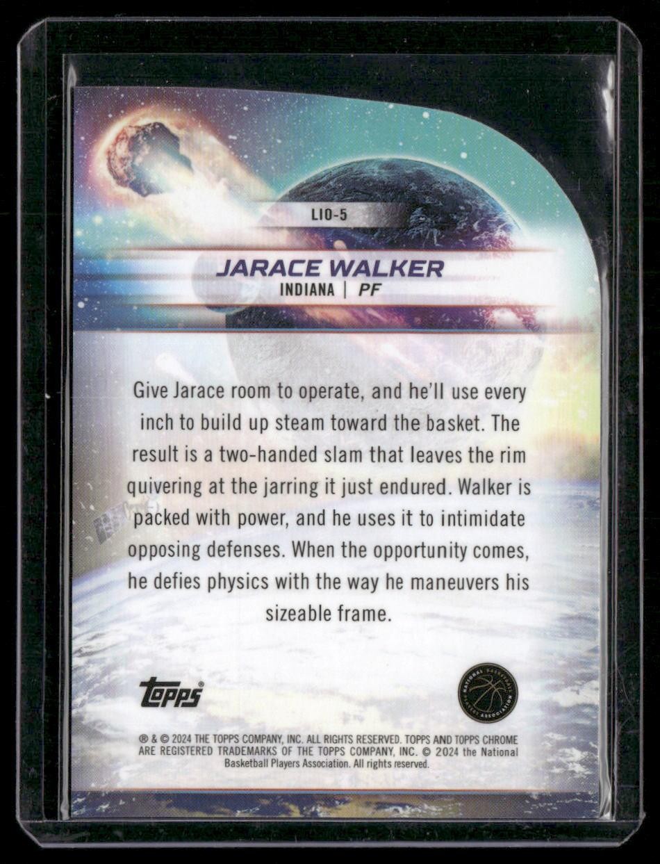 2023-24 Topps Chrome Cosmic #LIO-5 Jarace Walker Launched Into Orbit
