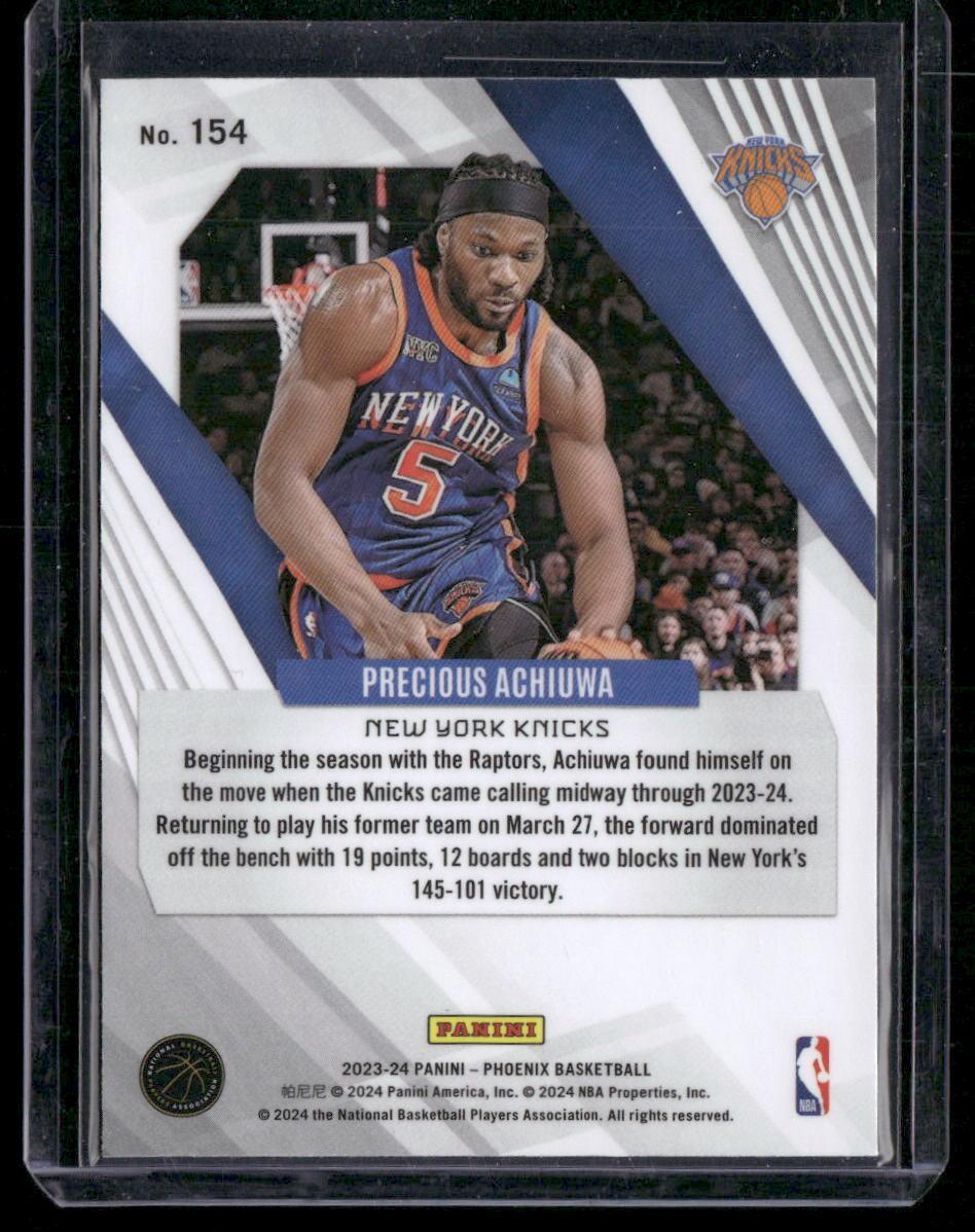 2023-24 Panini Phoenix #154 Precious Achiuwa