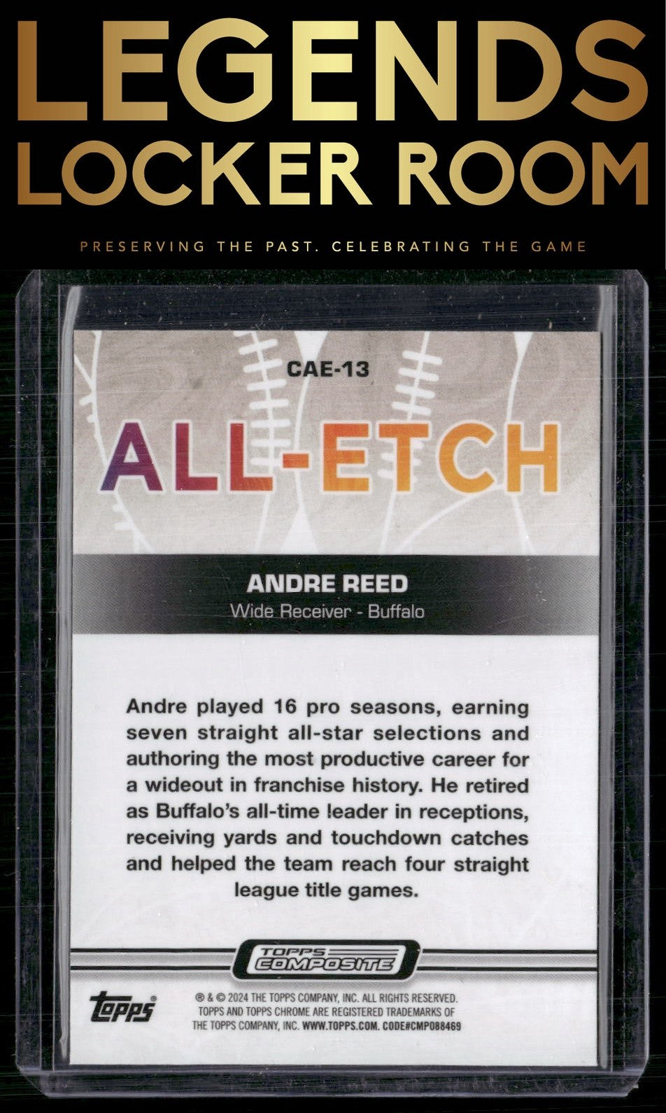 2023 Topps Composite #CAE-13 Andre Reed Chrome All-Etch