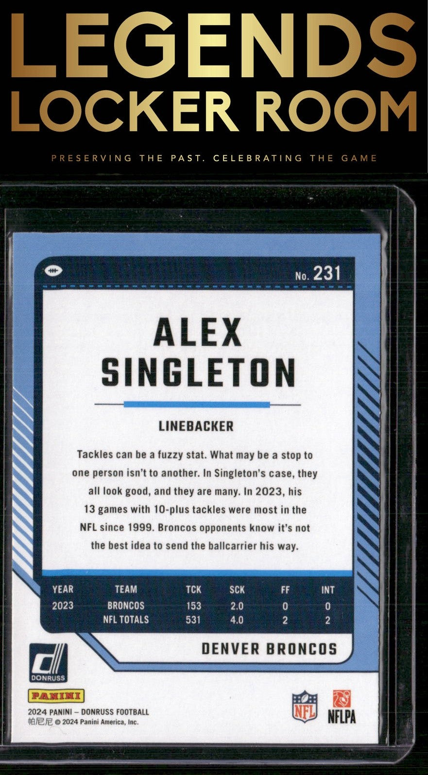 2024 Donruss #231 Alex Singleton