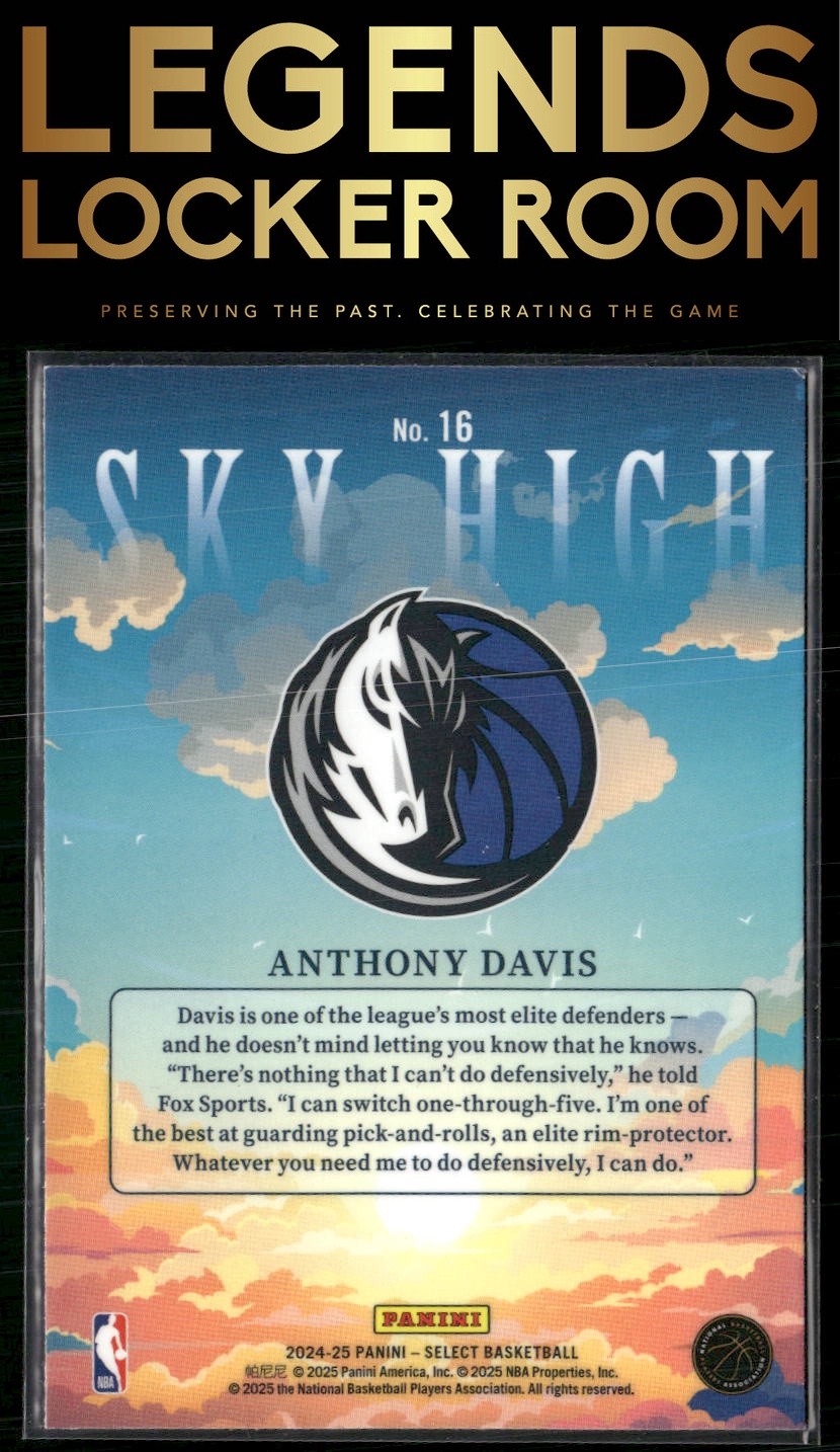 2024-25 Panini Select #16 Anthony Davis Sky High
