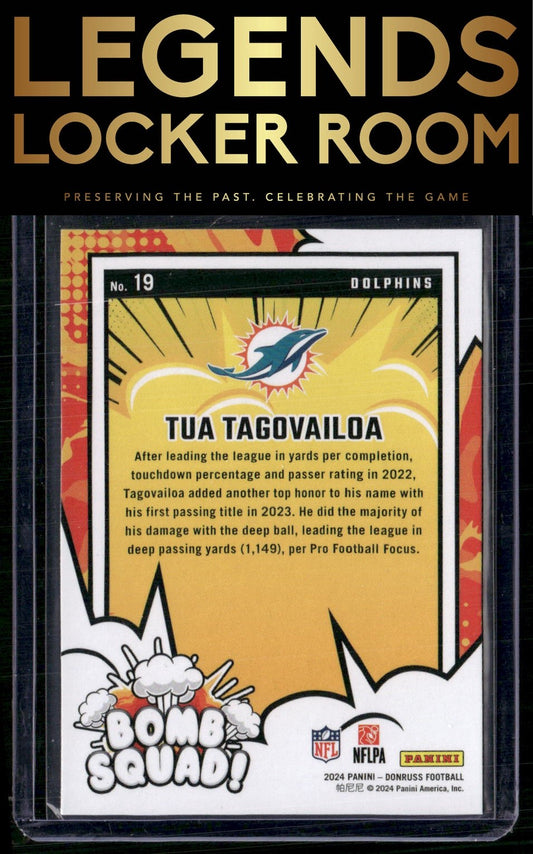 2024 Donruss #19 Tua Tagovailoa Bomb Squad