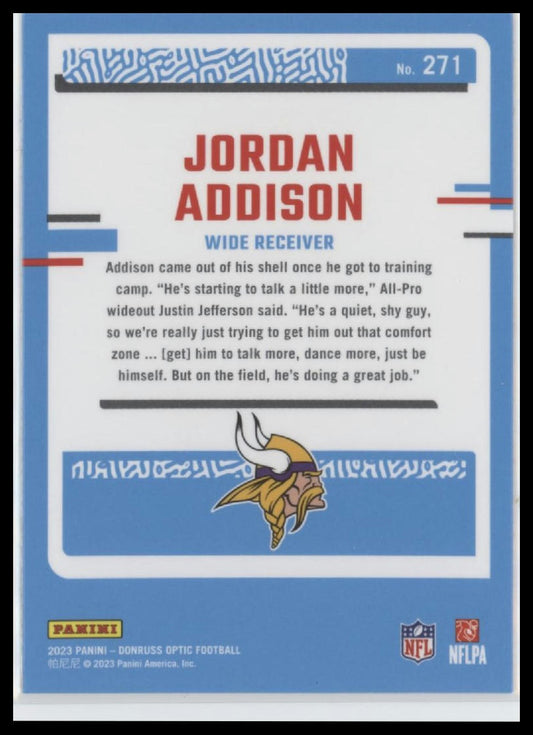 2023 Donruss Optic #271 Jordan Addison