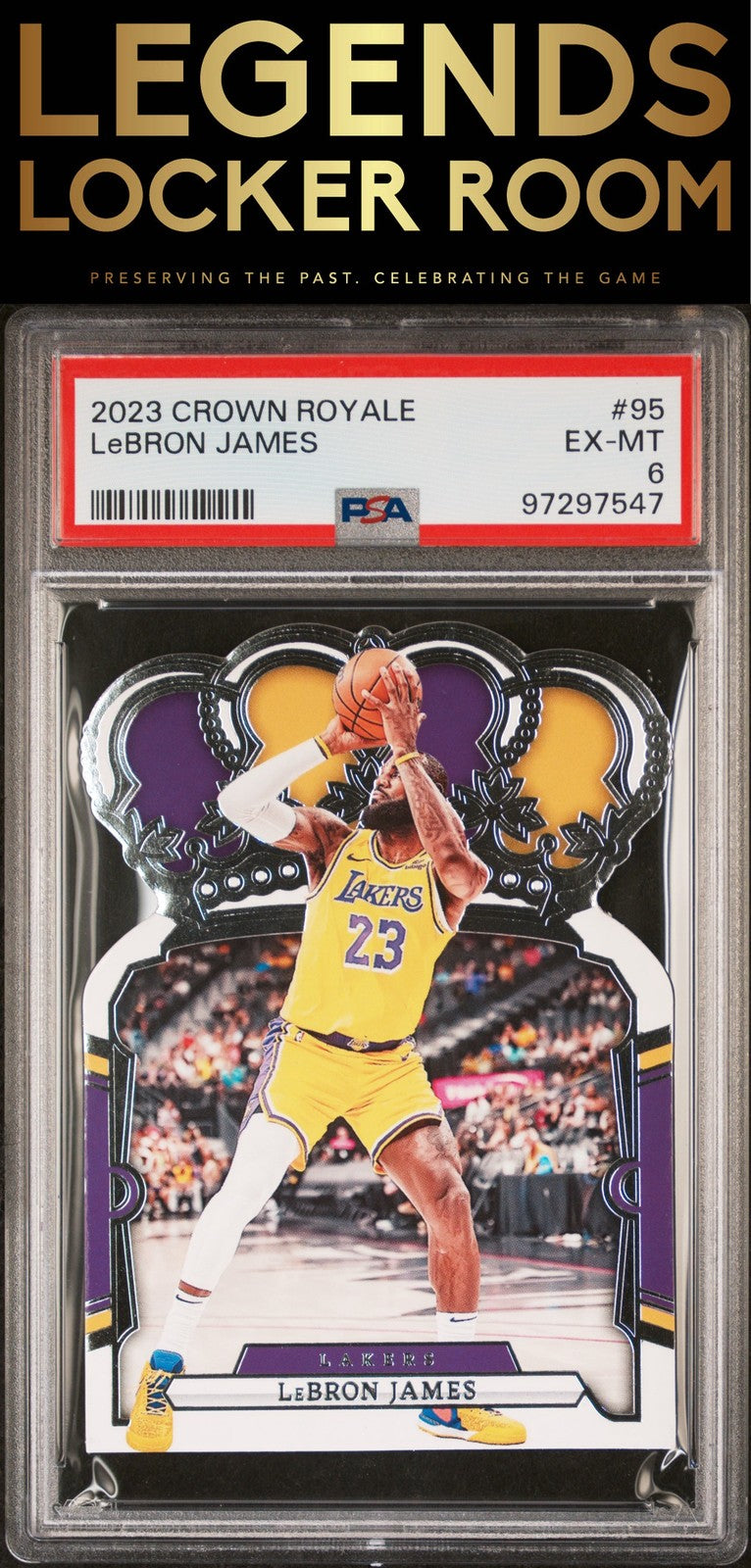 2023 Panini Crown Royale #95 Lebron James PSA 6