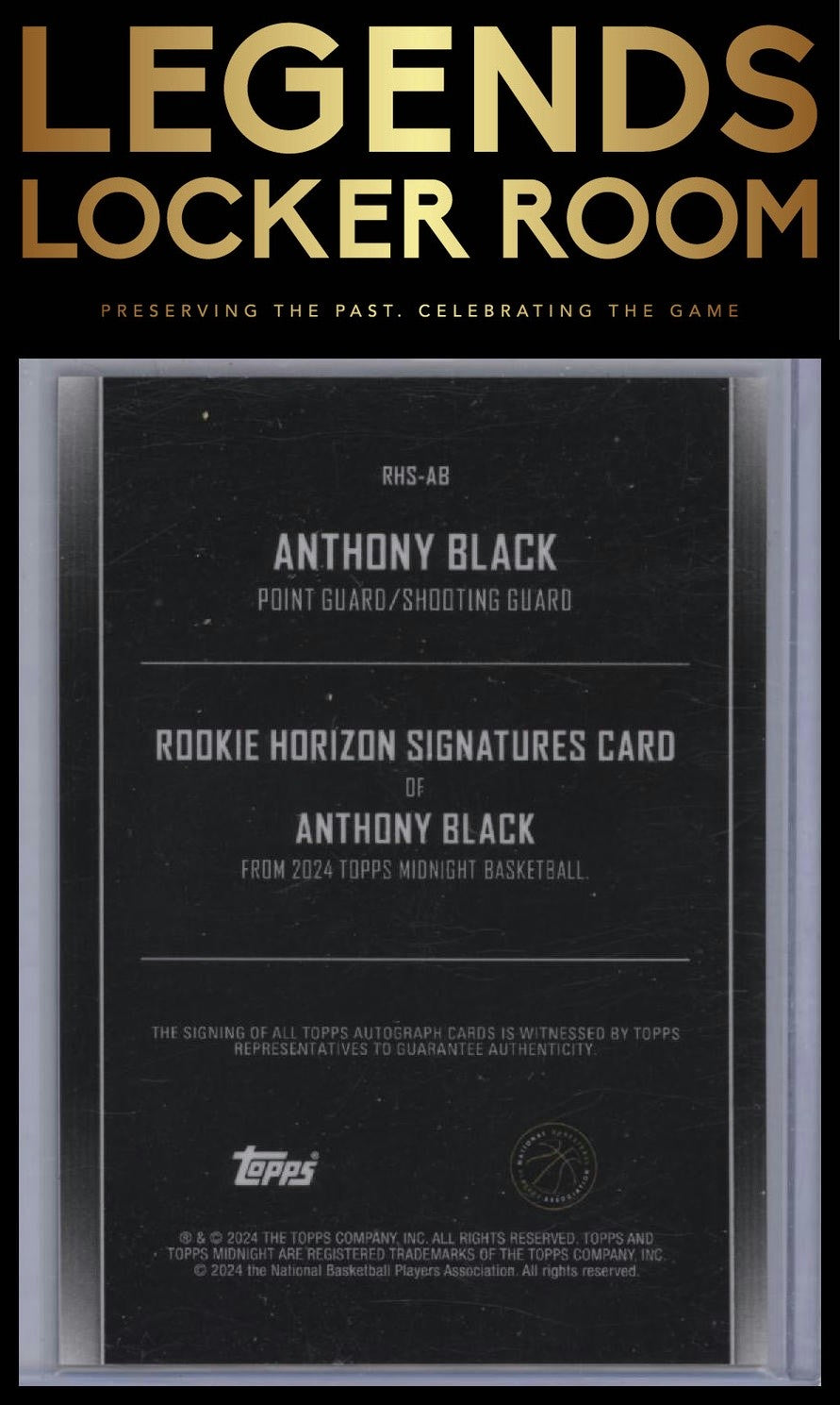 2023-24 Topps Midnight Anthony Black Rookie Horizon Signatures Twilight /199