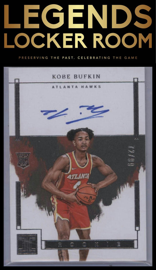 2023-24 Panini Impeccable #IRS-BUF Kobe Bufkin Impeccable Rookie Signatures #/99