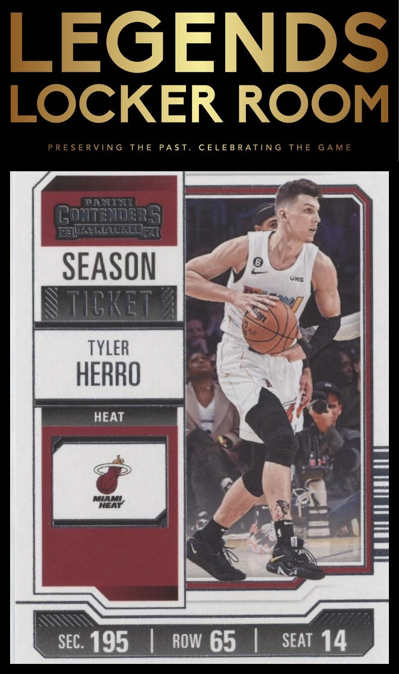 2023-24 Panini Contenders #60 Tyler Herro Season Ticket Retail