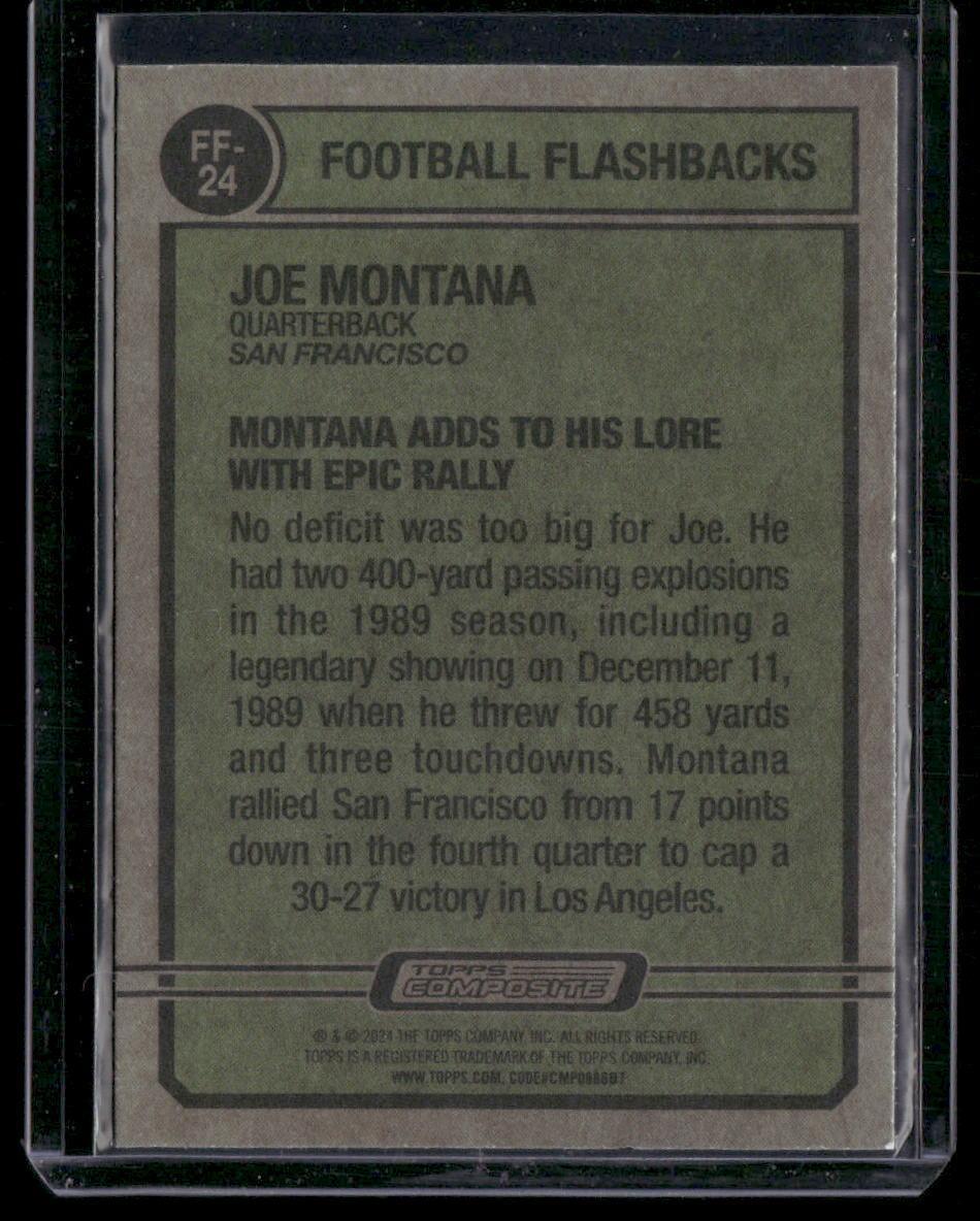 2023 Topps Composite #FF-24 Joe Montana Football Flashbacks