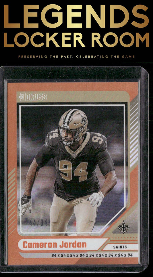 2024 Donruss #246 Cameron Jordan Jersey Number #/94