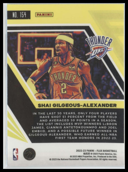 2022-23 Panini Flux #154 Shai Gilgeous-Alexander