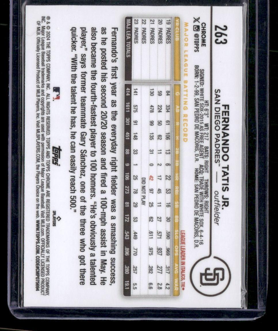 2024 Topps Chrome #263 Fernando Tatis Jr.