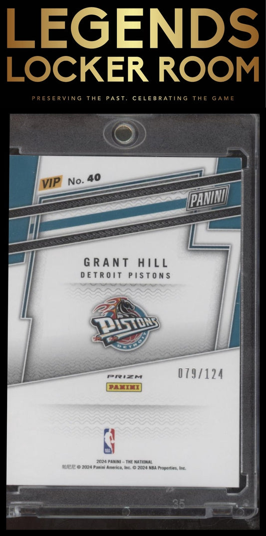 2024 Panini National Sports Convention Grant Hill Blue Sparkle #/124