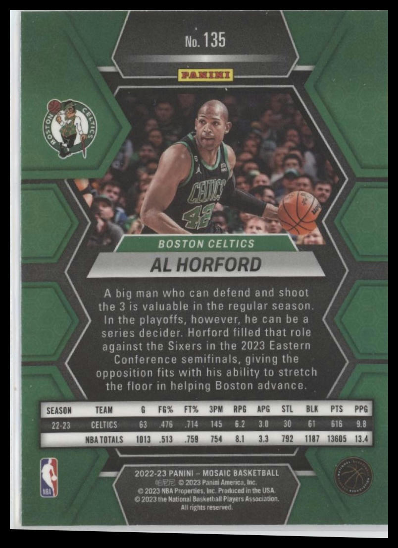 2022-23 Panini Mosaic #135 Al Horford