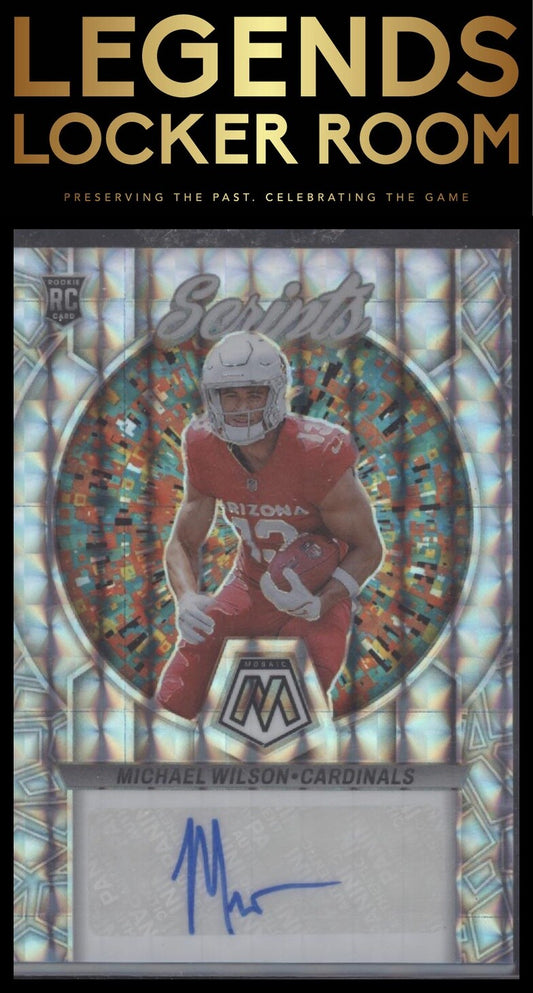 2023 Panini Mosaic #RS-MW Michael Wilson Rookie Scripts Mosaic Prizm