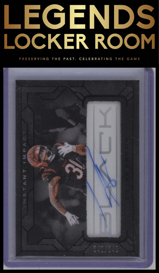 2024 Panini Black #III-CBN Chase Brown Instant Impact Ink #/249