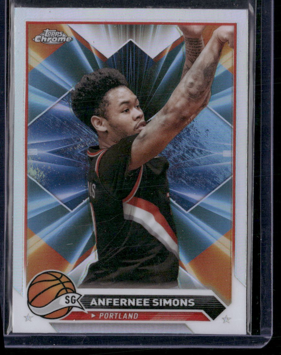 2023-24 Topps Chrome #143 Anfernee Simons Refractors
