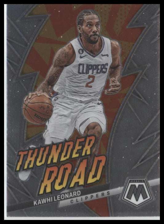 2022-23 Panini Mosaic #8 Kawhi Leonard Thunder Road