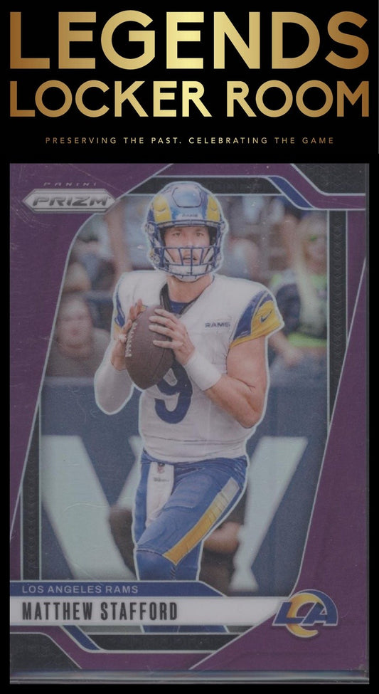 2024 Panini Prizm #166 Matthew Stafford Purple #/125