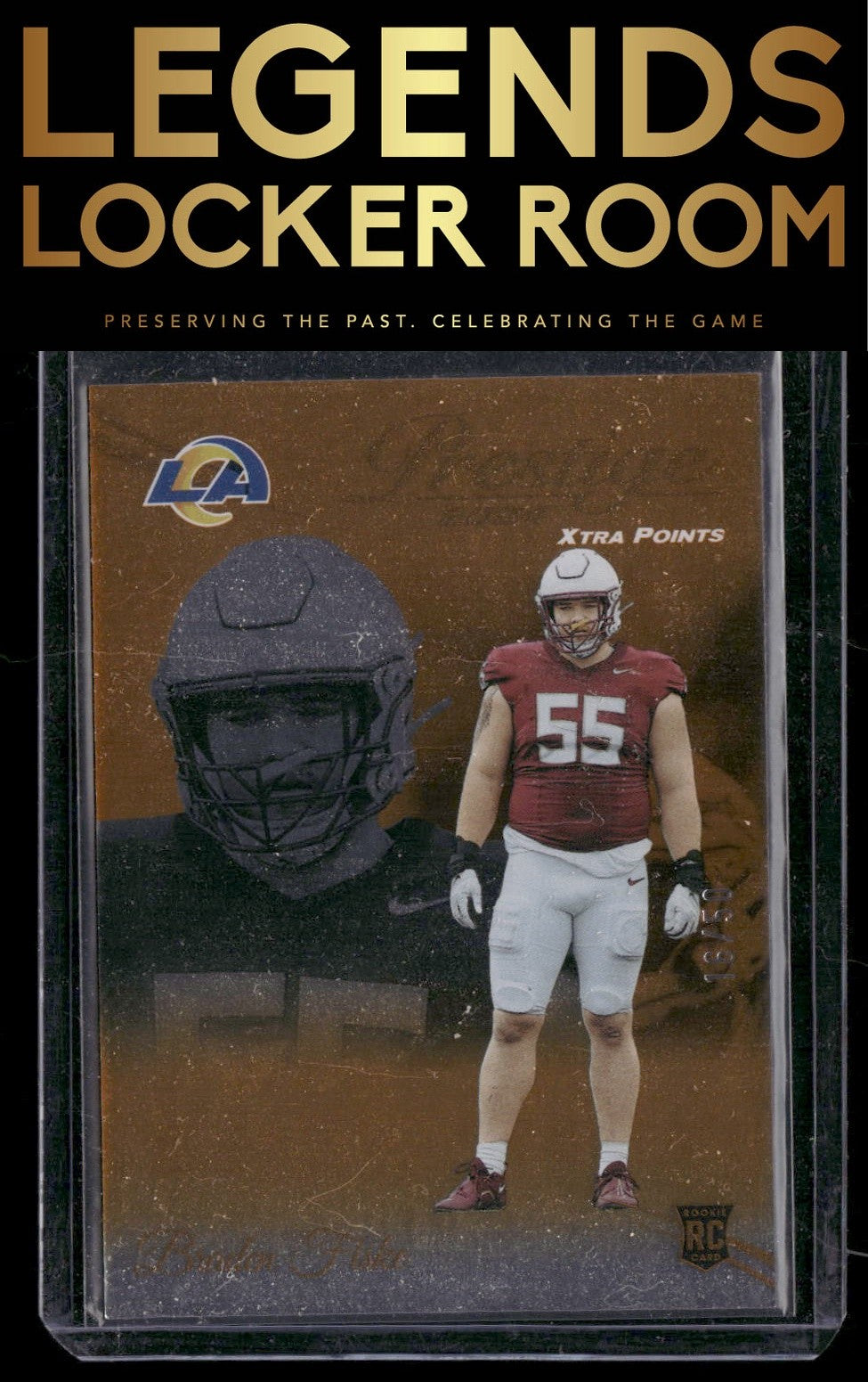 2024 Panini Prestige #326 Braden Fiske Xtra Points Signatures Premium Gold