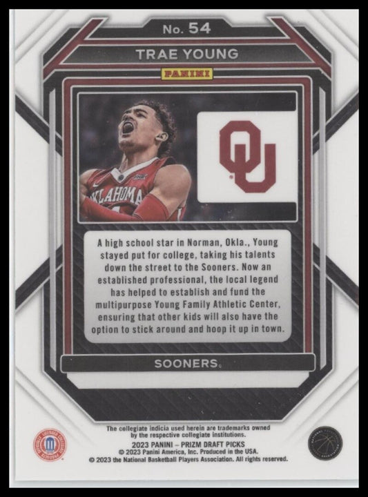2023 Panini Prizm Draft Picks #54 Trae Young