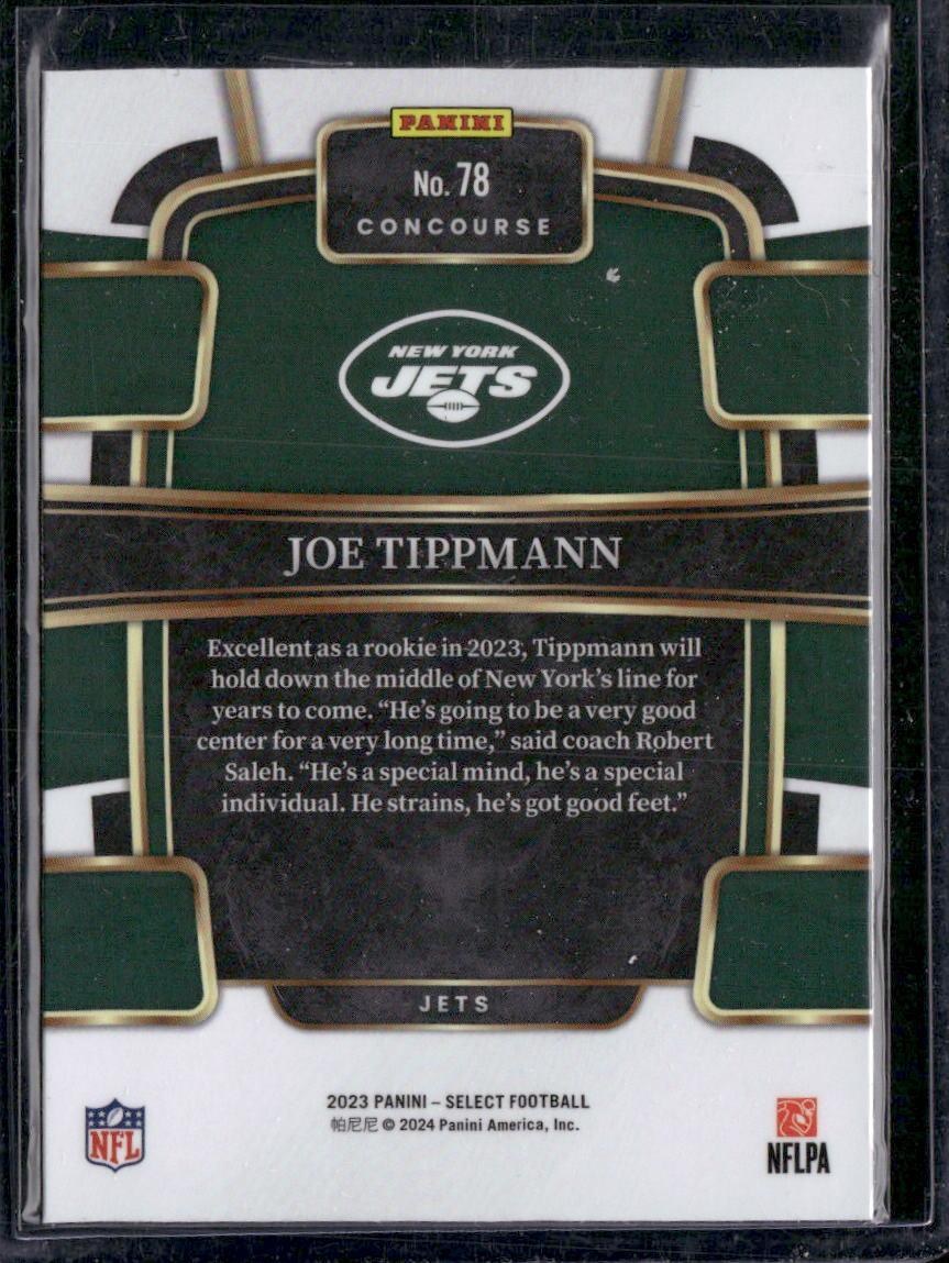 2023 Panini Select #78 Joe Tippmann