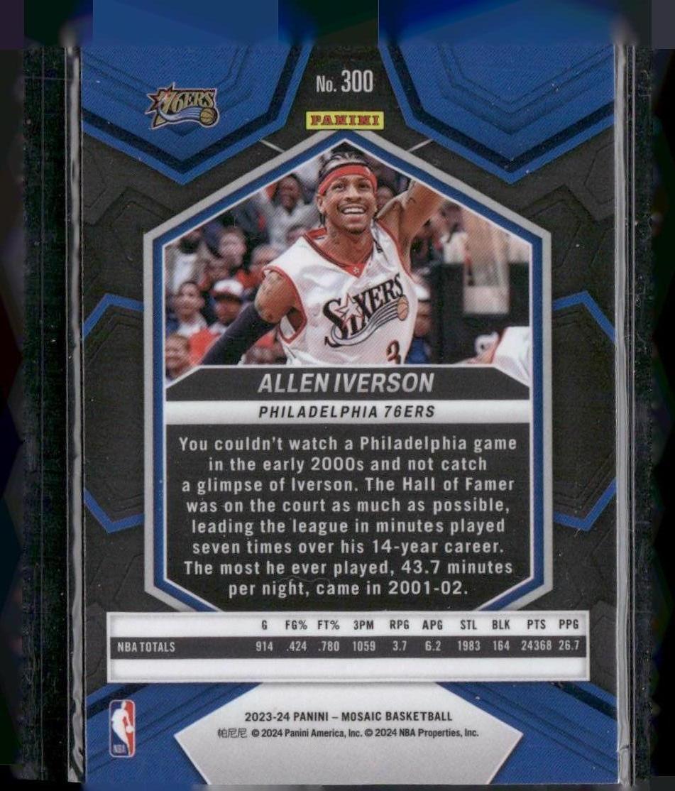 2023-24 Panini Mosaic #300 Allen Iverson