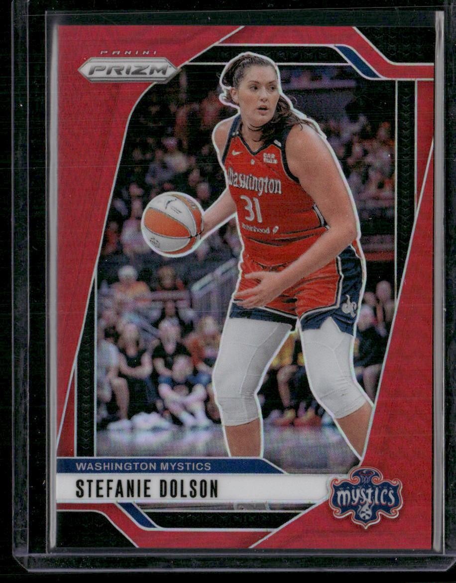 2024 Panini Prizm WNBA #34 Stefanie Dolson Red Prizms #/299