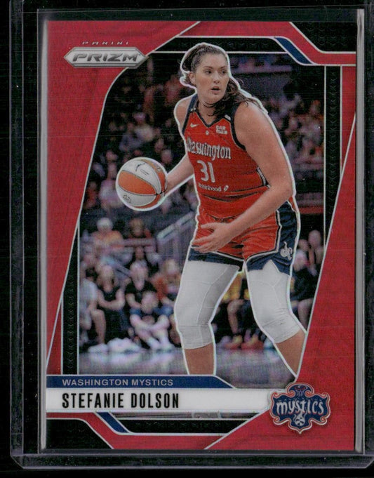 2024 Panini Prizm WNBA #34 Stefanie Dolson Red Prizms #/299