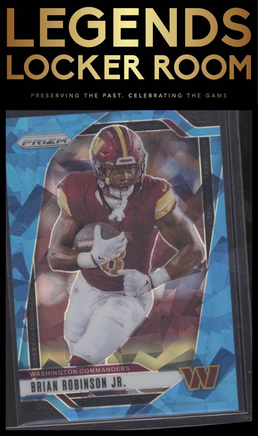 2024 Panini Prizm #288 Brian Robinson Jr. Blue Ice #/99