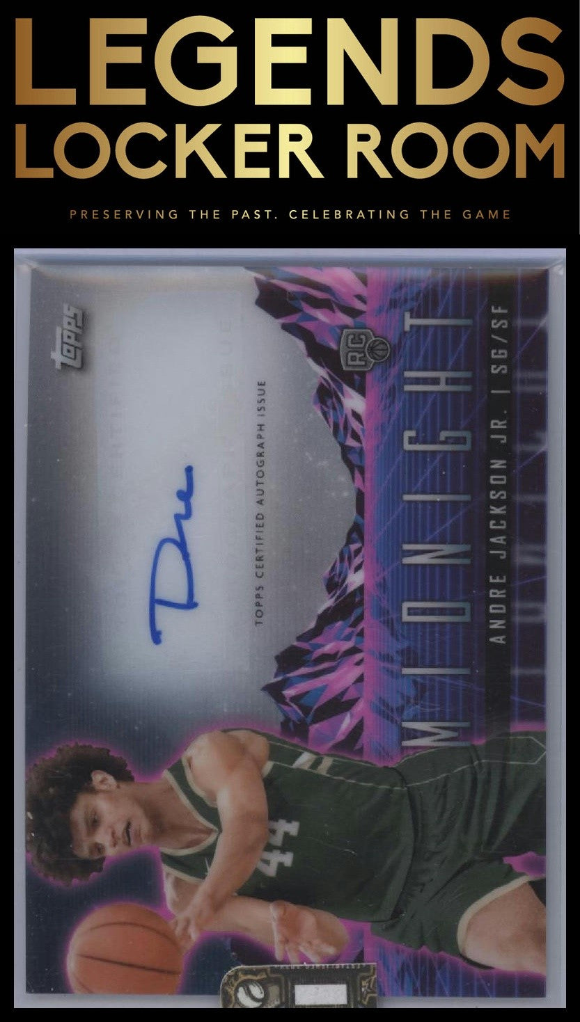 2023-24 Topps Midnight #RHS-AJ Andre Jackson Jr. Rookie Horizon Signatures
