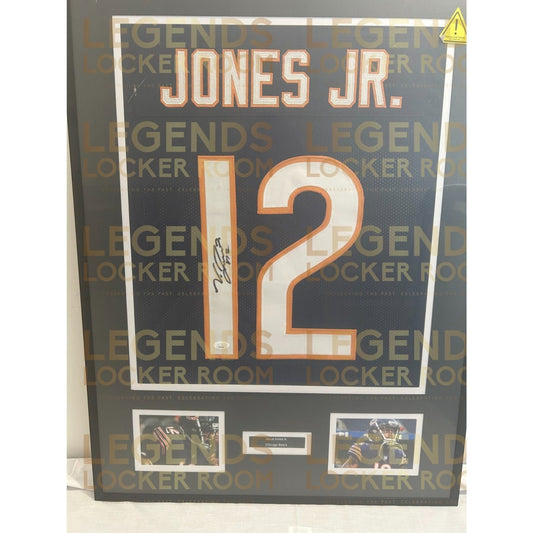 Framed Velus Jones Jr. Autographed Jersey (With Certificate of Authenticity)