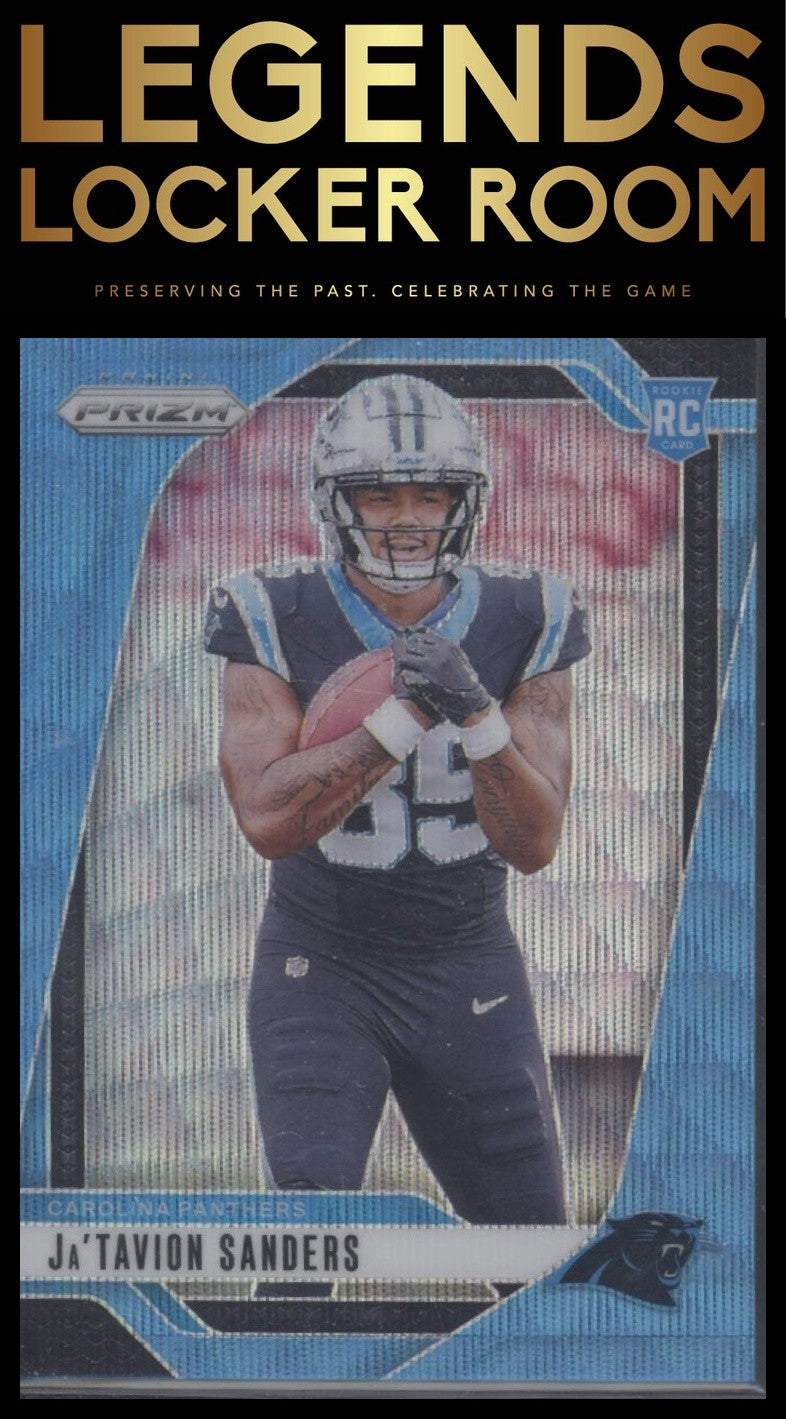 2024 Panini Prizm #343 Ja'Tavion Sanders Blue Wave #/230