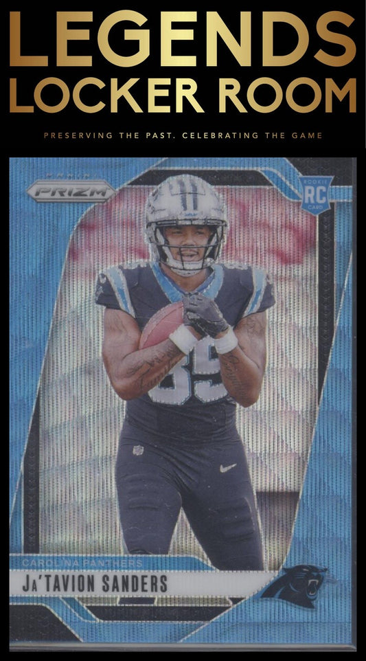 2024 Panini Prizm #343 Ja'Tavion Sanders Blue Wave #/230