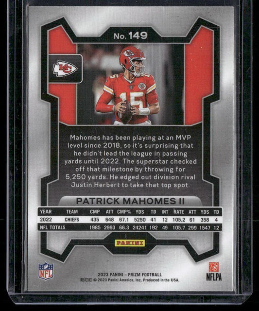 2023 Panini Prizm #149 Patrick Mahomes II