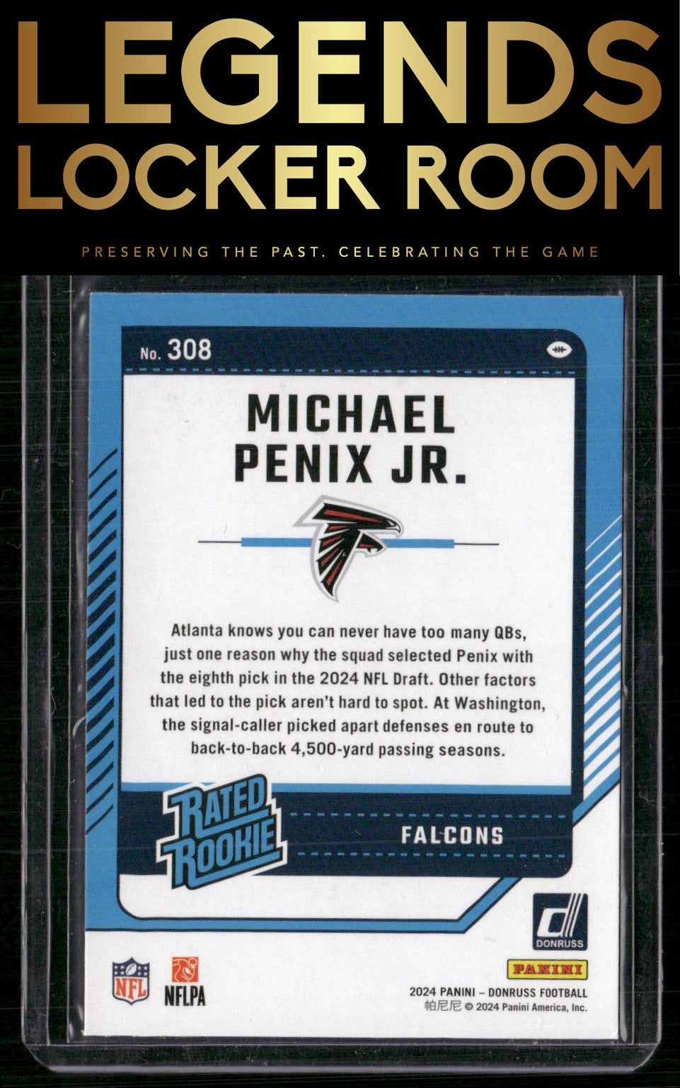 2024 Donruss #308 Michael Penix Jr.