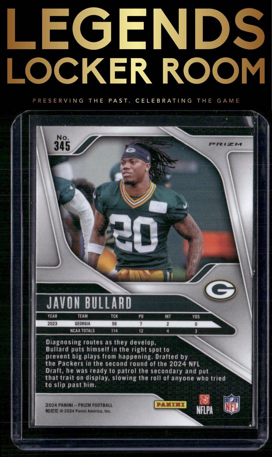 2024 Panini Prizm #345 Javon Bullard Silver