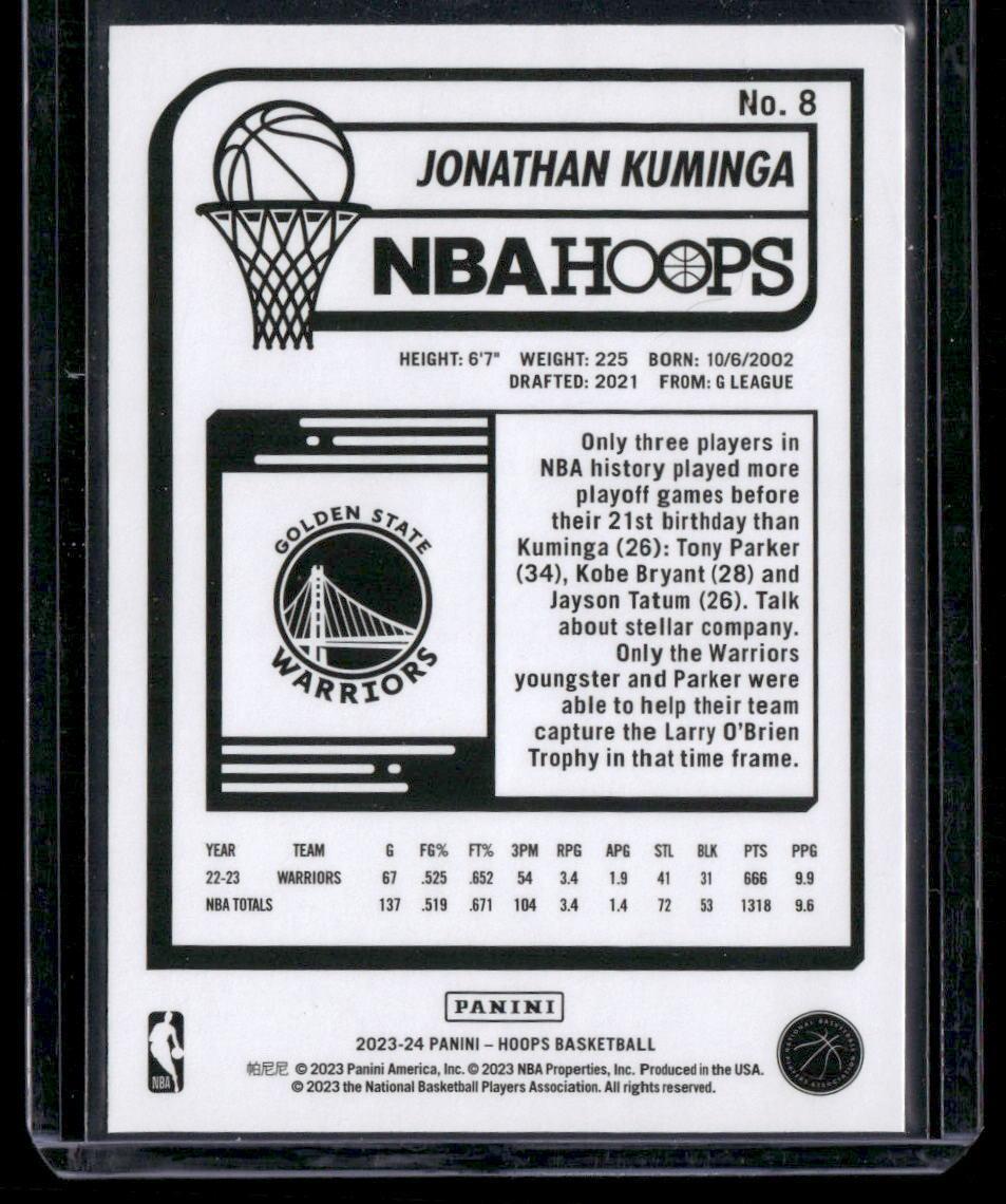 2023-24 Hoops #8 Jonathan Kuminga