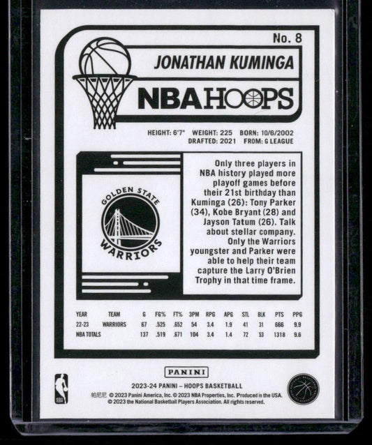 2023-24 Hoops #8 Jonathan Kuminga