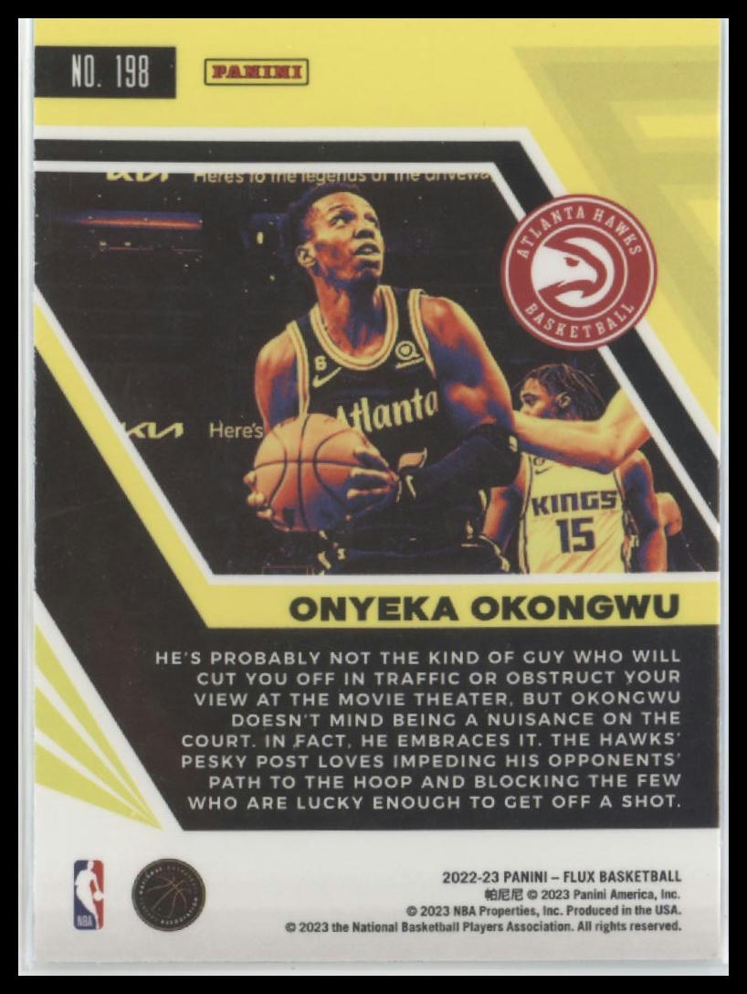 2022-23 Panini Flux #198 Onyeka Okongwu