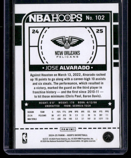 2024-25 Hoops #102 Jose Alvarado