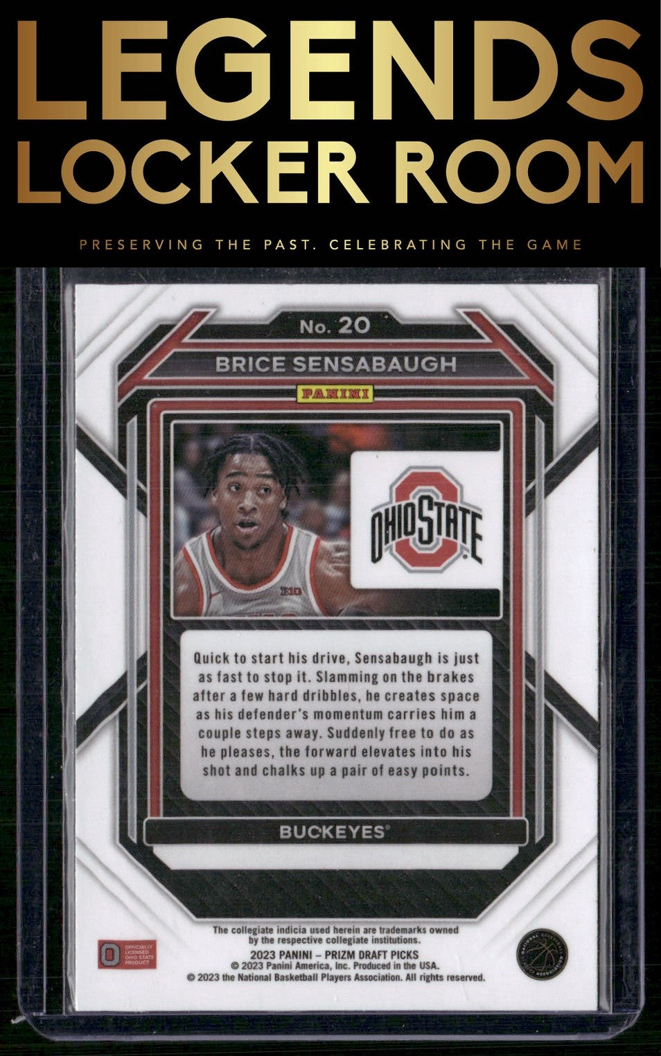 2023 Panini Prizm Draft Picks #20 Brice Sensabaugh