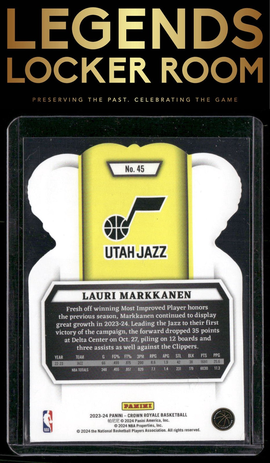 2023-24 Panini Crown Royale #45 Lauri Markkanen