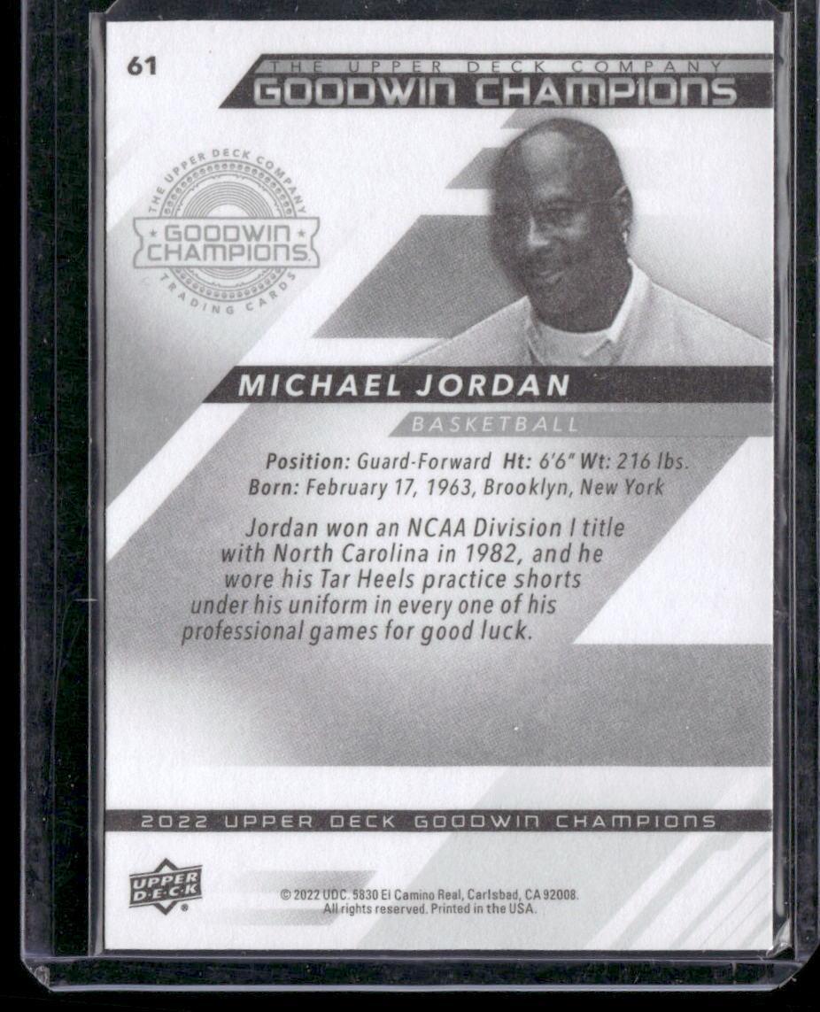 2022 Upper Deck Goodwin Champions #61 Michael Jordan