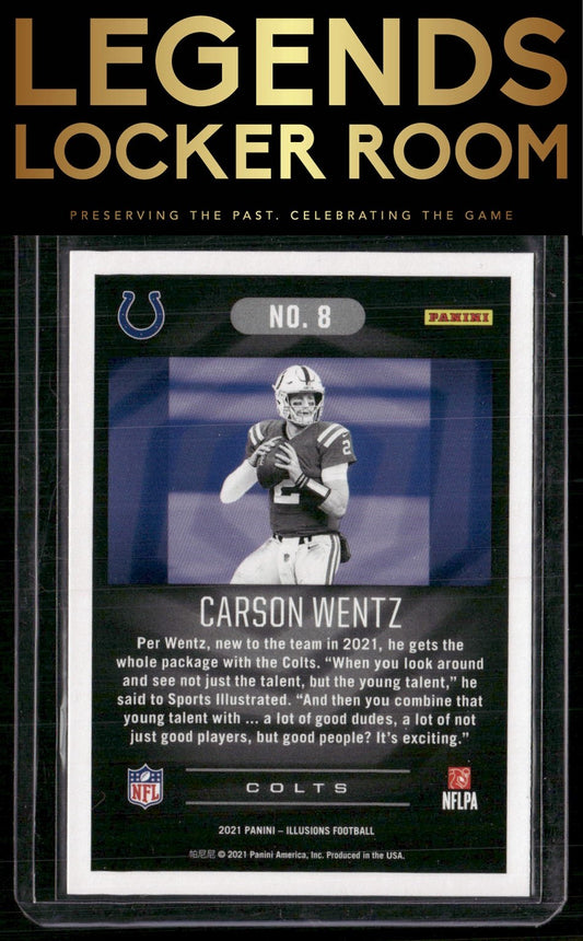 2021 Panini Illusions #8 Carson Wentz Retail