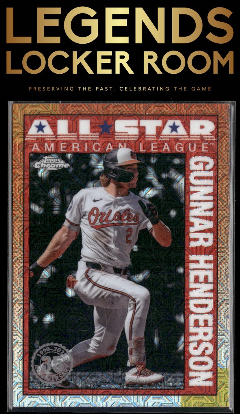 2025 Topps Gunnar Henderson 1990 Topps Baseball 35th Chrome All-Stars Mojo