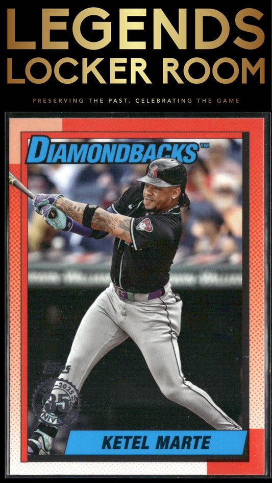 2025 Topps Ketel Marte 1990 Topps Baseball 35th Anniversary