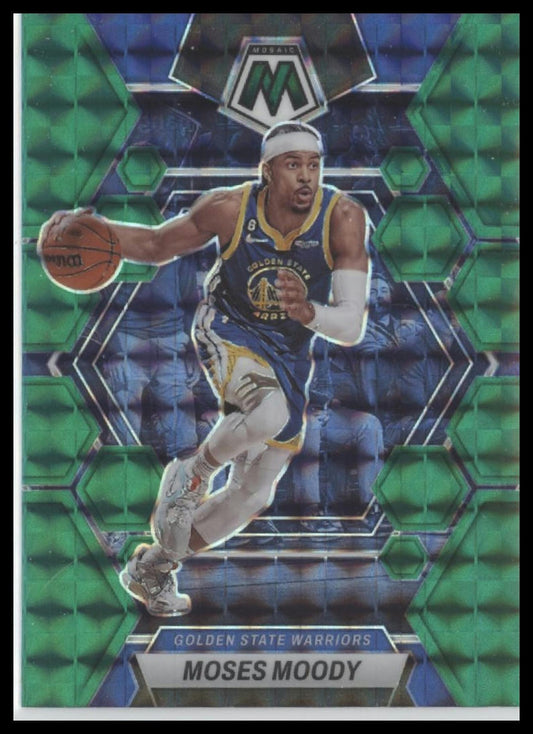 2022-23 Panini Mosaic #161 Moses Moody Green