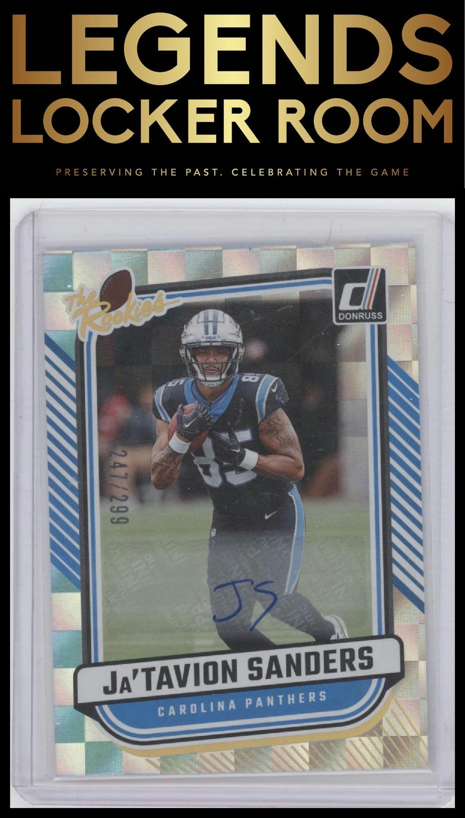 2024 Donruss #TR-6 Ja'Tavion Sanders The Rookies Autographs #/299