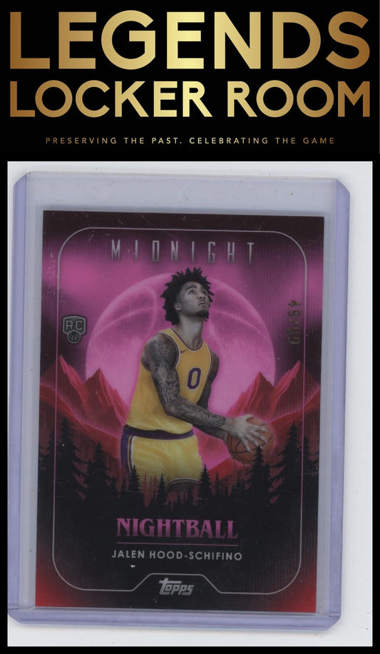 2023-24 Topps Midnight #NB-29 Jalen Hood-Schifino Nightball Twilight #/99